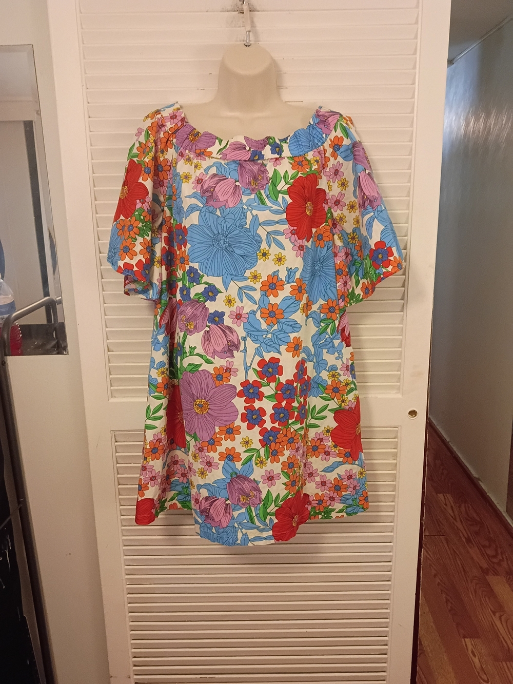 Floral Mini Dress in Multicolor EU 38